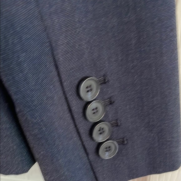 Ann Taylor Factory Blue Blazer Tailored Fit Structured Shoulders - Picture 5 of 8